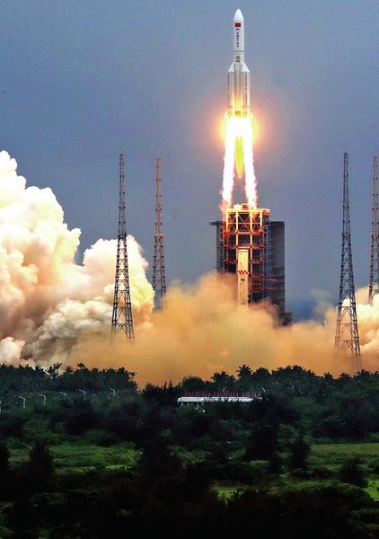中国空间站天和核心舱发射任务成功